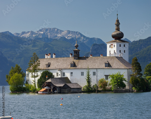 Schloss Orth, Traunsee, Gmunden, Totes Gebirge, Salzkammergut, Oberösterreich, Österreich