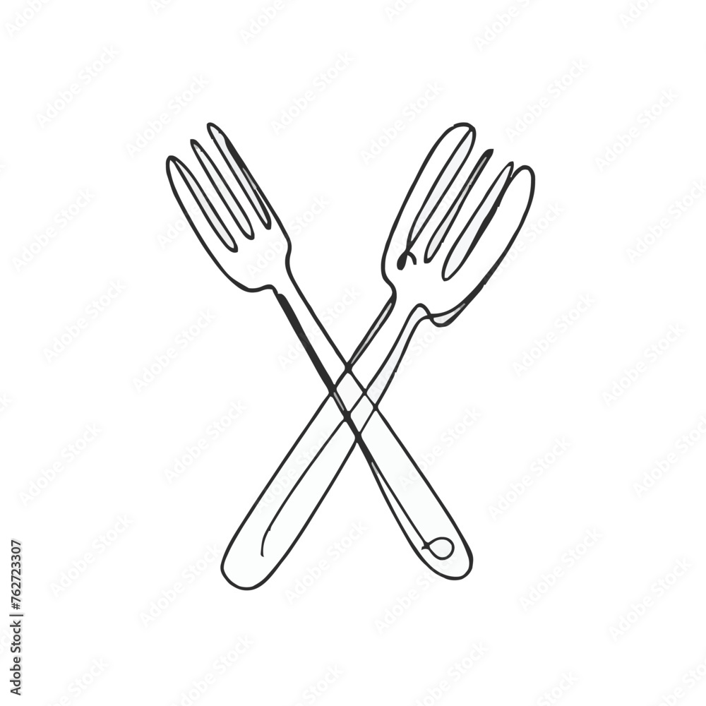 a black and white drawing of a kitchen items with a spoon in it a black and white drawing of a kitchen items with a spoon in it