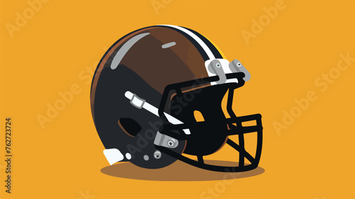 American football helmet icon flat vector flat vect