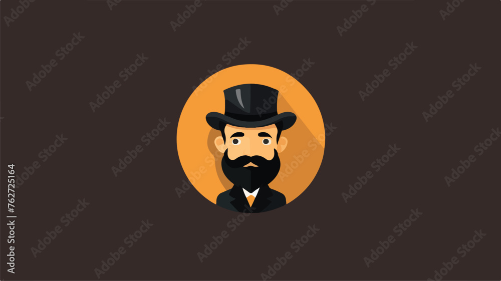 An Icon Illustration Isolated on a Background flat