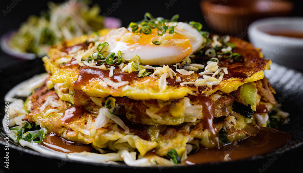Japanese Food Photography - Okonomiyaki Japanese Food Photography - Okonomiyaki