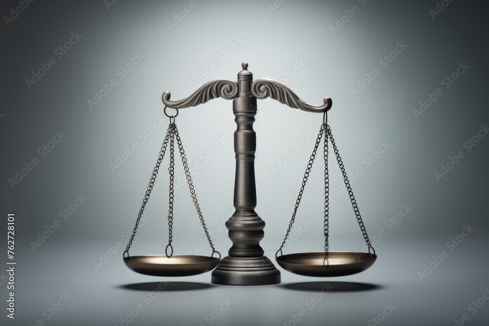 Elegant scales of justice on a smooth gradient background, depicting the concept of balance in law. Classic Scales of Justice on Gradient Backdrop Elegant scales of justice on a smooth gradient background, depicting the concept of balance in law. Classic Scales of Justice on Gradient Backdrop
