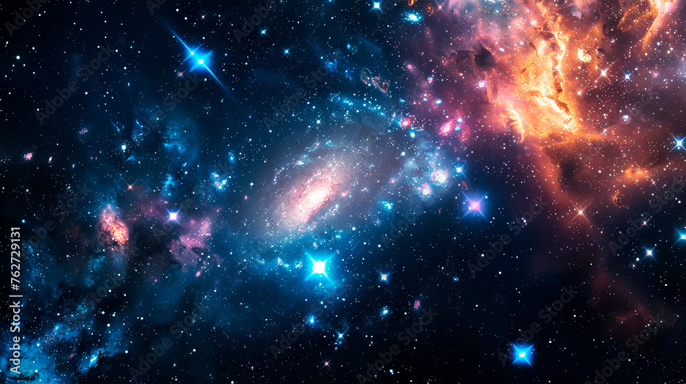 A vast array of stars twinkling brightly in the night sky, forming a mesmerizing display of cosmic beauty. A snapshot of the galaxy. Milky Way. Banner. Copy space A vast array of stars twinkling brightly in the night sky, forming a mesmerizing display of cosmic beauty. A snapshot of the galaxy. Milky Way. Banner. Copy space