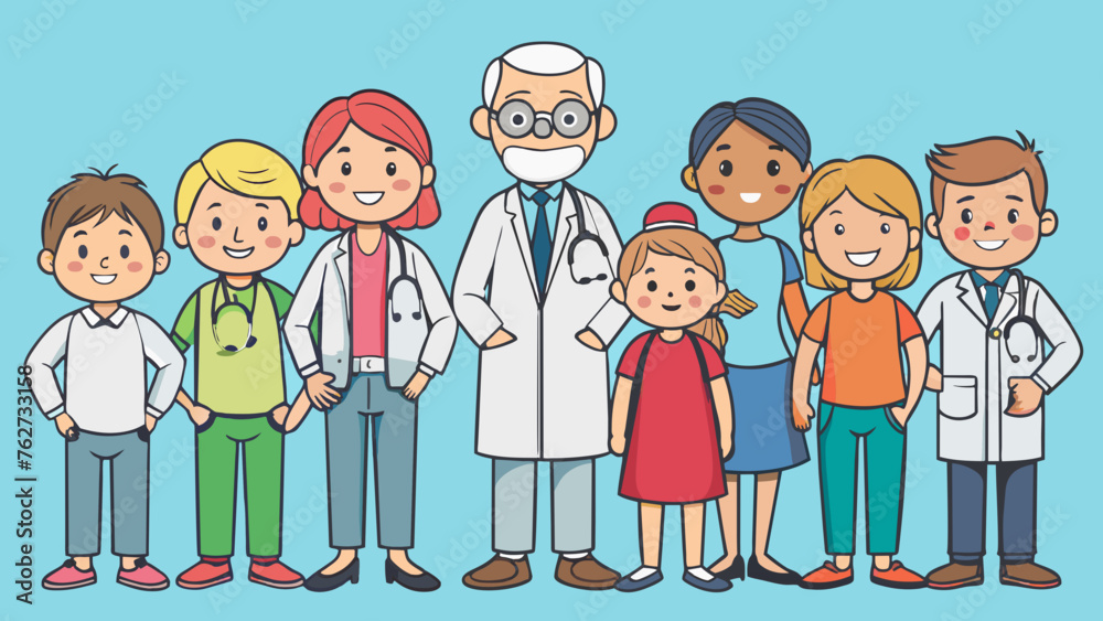 doctors pediatrician vector illustration doctors pediatrician vector illustration