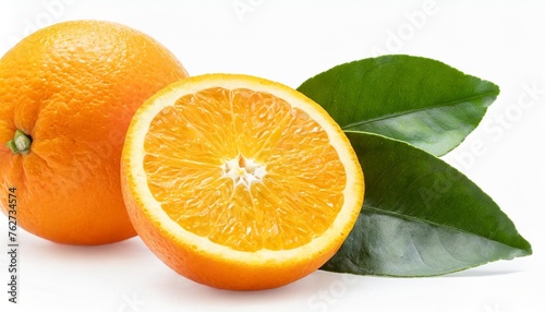 orange citrus fruit isolated on white or transparent background