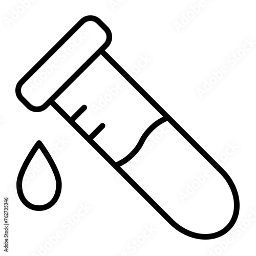 Blood Test Line Icon