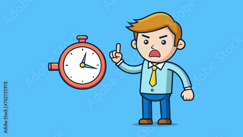 dissatisfied man vector illustration