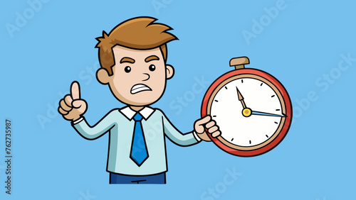 dissatisfied man vector illustration