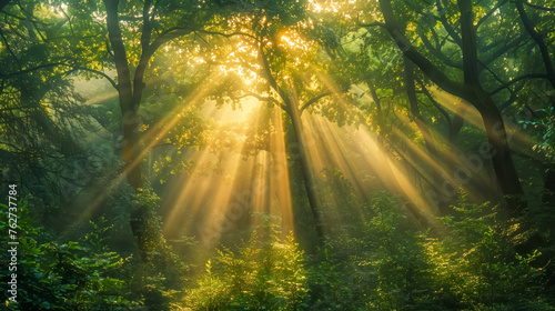 Morning forest sunlight © jeremyculpdesign