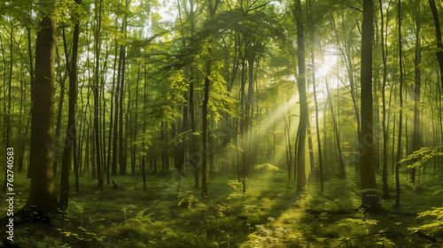 Morning forest sunlight © jeremyculpdesign