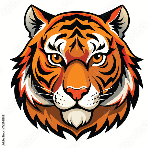 a-tiger-head-view-white-background  2 .eps