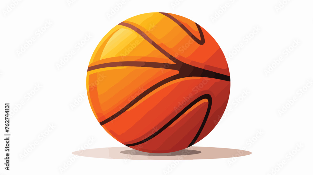 Basketball ball illustration. Sport club item or sy