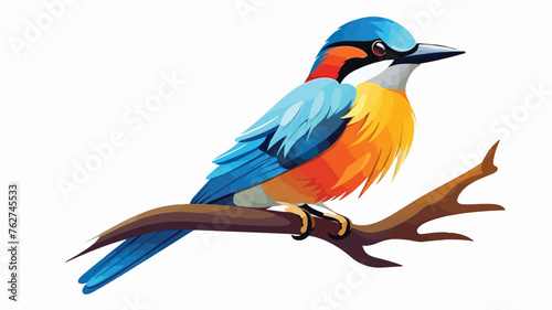 Beautiful bird. Vector illustration flat vector ill