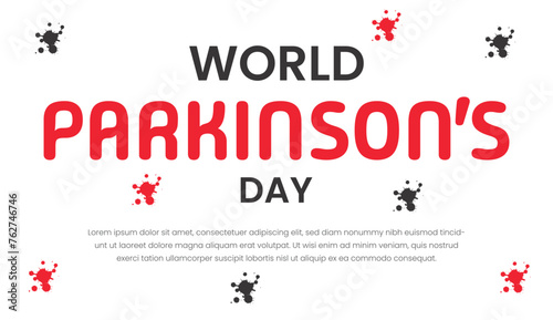 World Parkinson's Day banner design template. Vector illustration EPS10.