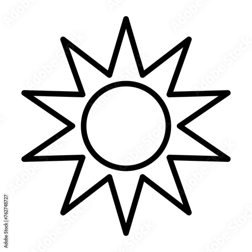 Sun Line Icon