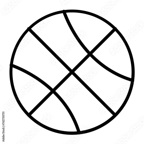 Basketball Line Icon