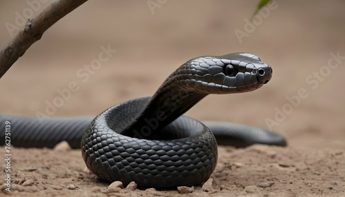 A Hooded Cobra Guarding Its Territory Upscaled 2 2