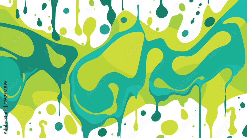 Blots and drips slime pattern. Toxic mucus smudges - obrazy, fototapety, plakaty 