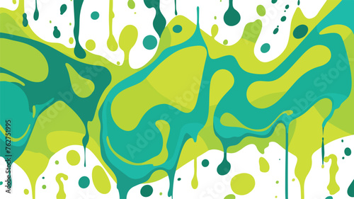 Blots and drips slime pattern. Toxic mucus smudges