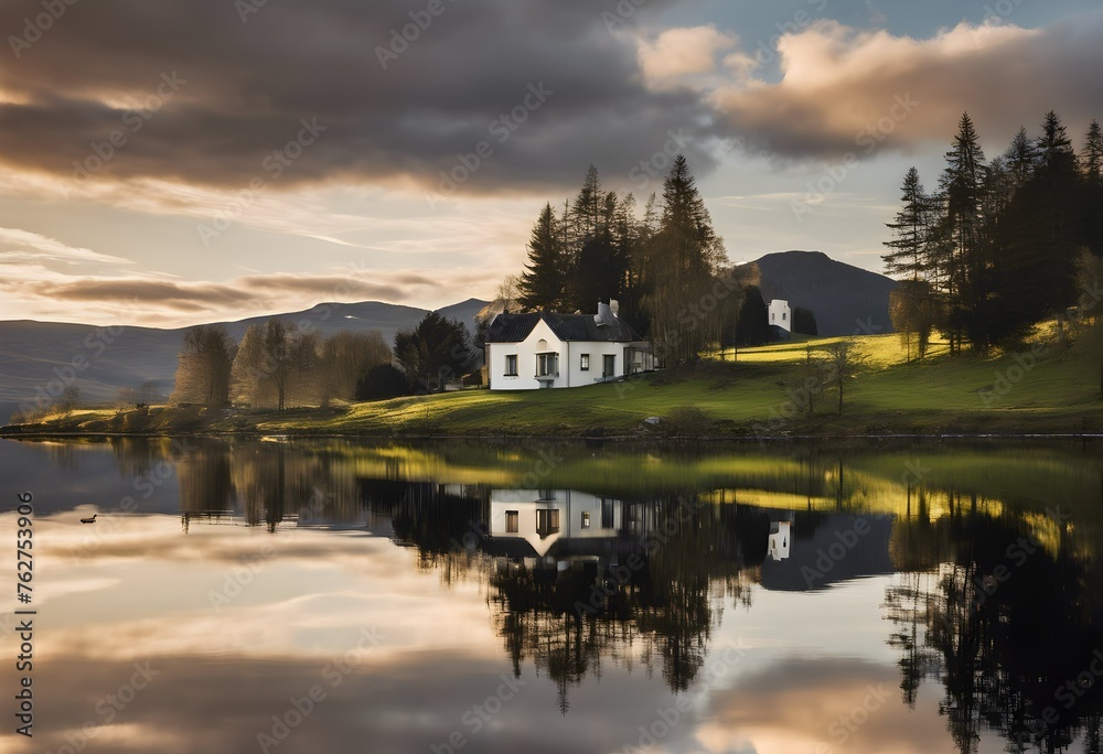 Fototapeta premium A view of the Italian Lakes