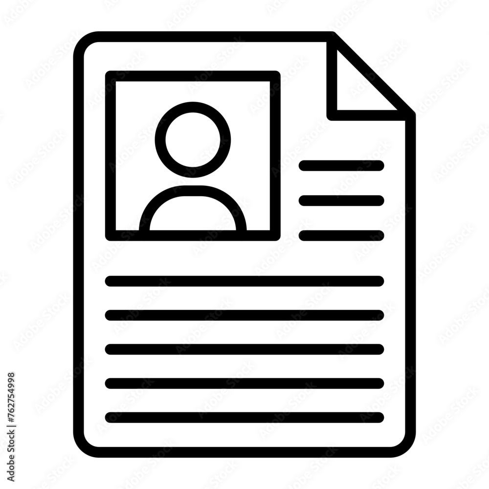 Newspaper Line Icon Newspaper Line Icon