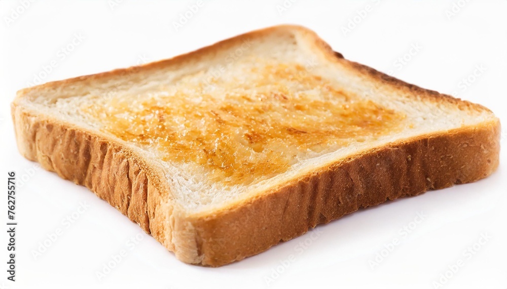 slice of whole wheat toast bread isolated