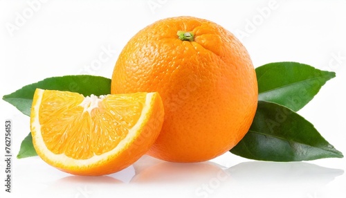 orange citrus fruit isolated on white or transparent background
