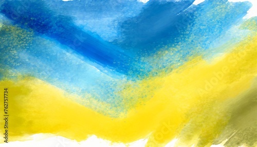 blue and yellow abstract watercolor background design ukrainian flag