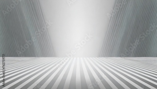 white striped abstract perspective background with blur wall empty blank presentation space