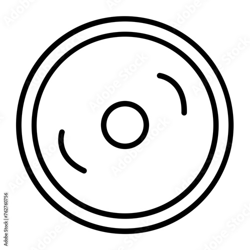 Compact Disk Line Icon