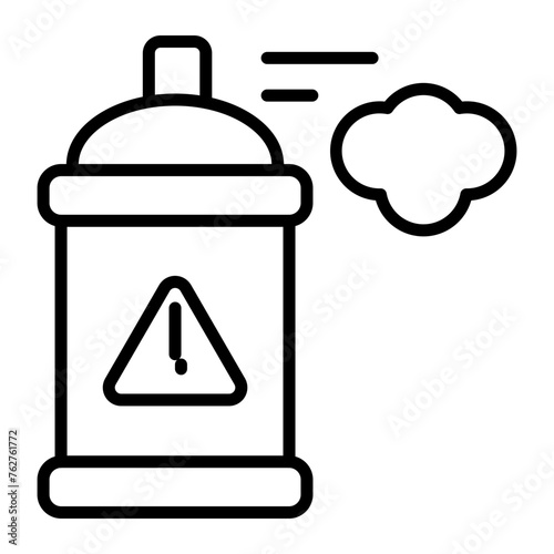Aerosol Line Icon