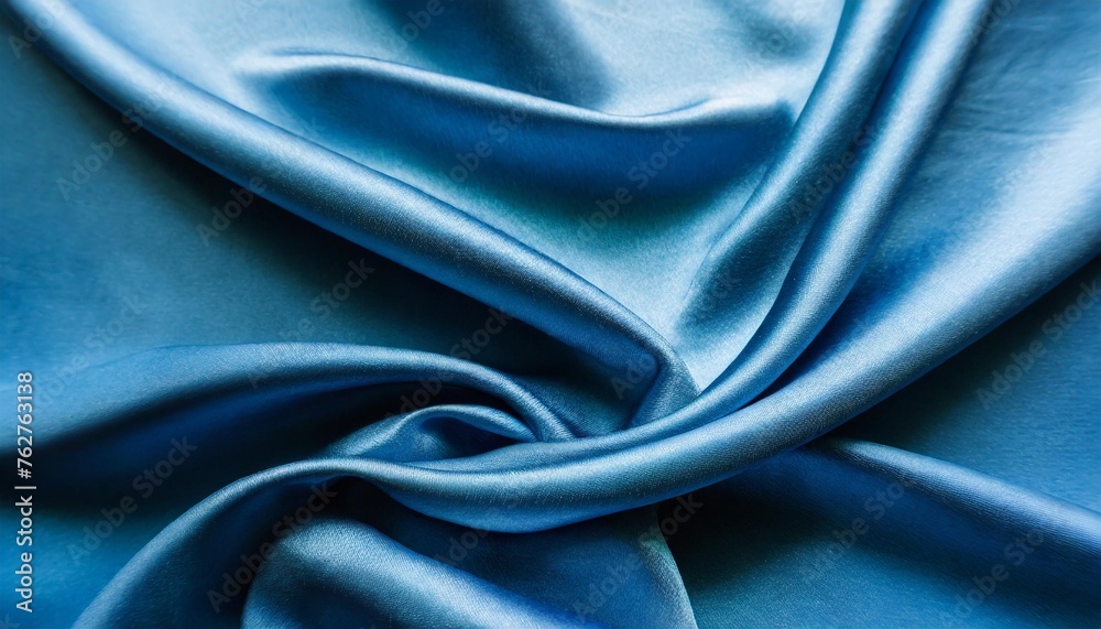 Fototapeta premium smooth elegant blue silk or satin luxury cloth texture as abstract background luxurious background design