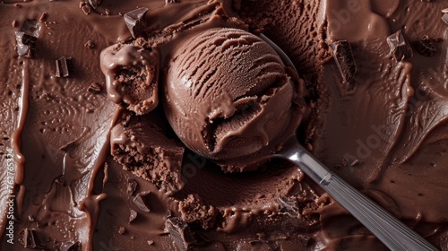 Delicious Chocolate Ice Cream Scoop