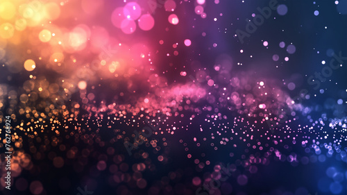 Glimmering Galaxy: Abstract Particle Illustration Series 182