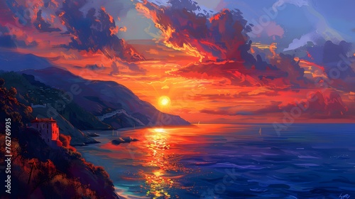 Mediterranean Sunset. 