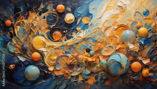 Exploring the Playfulness of Colorful Orbs Floating in a Blue Liquid