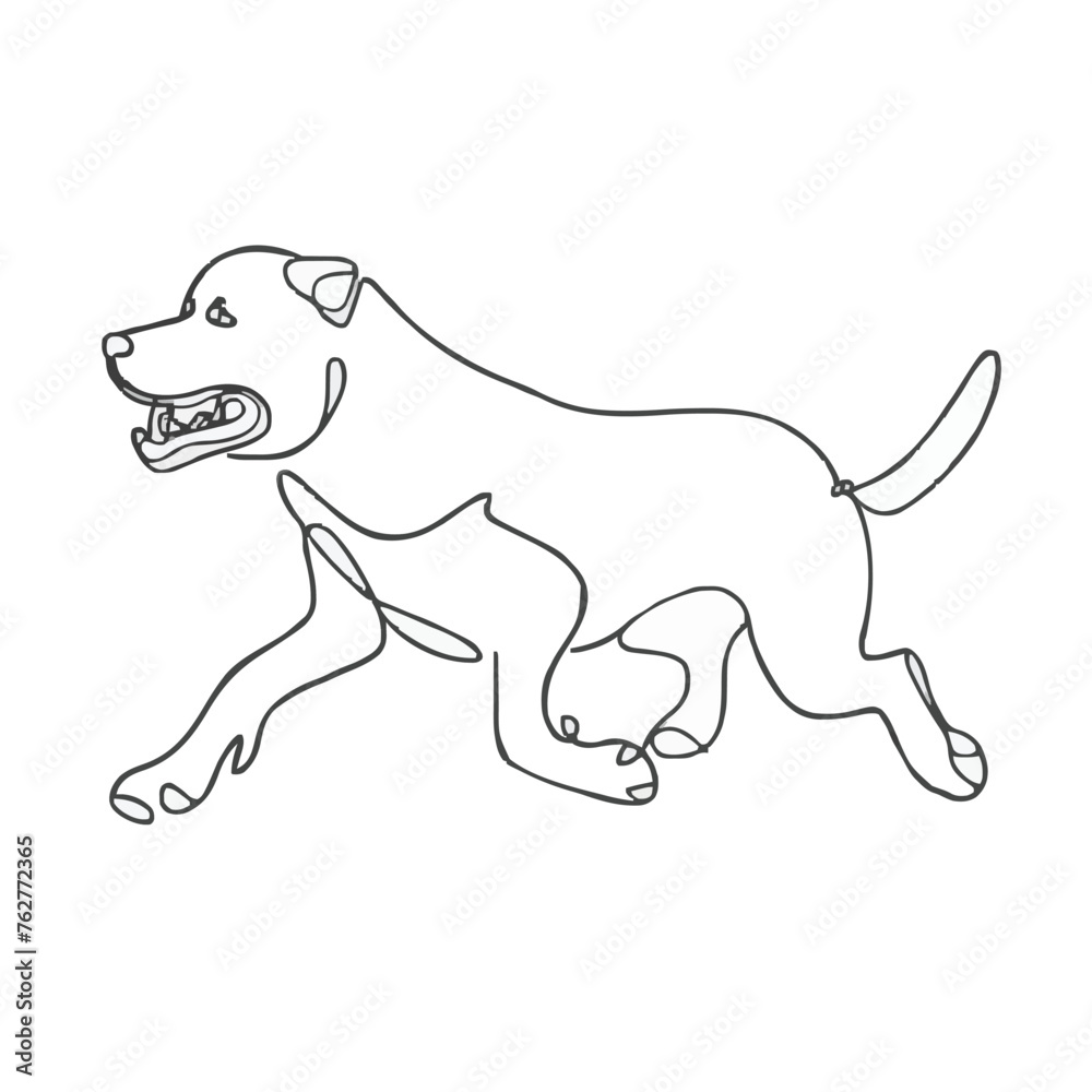 a drawing of a dog