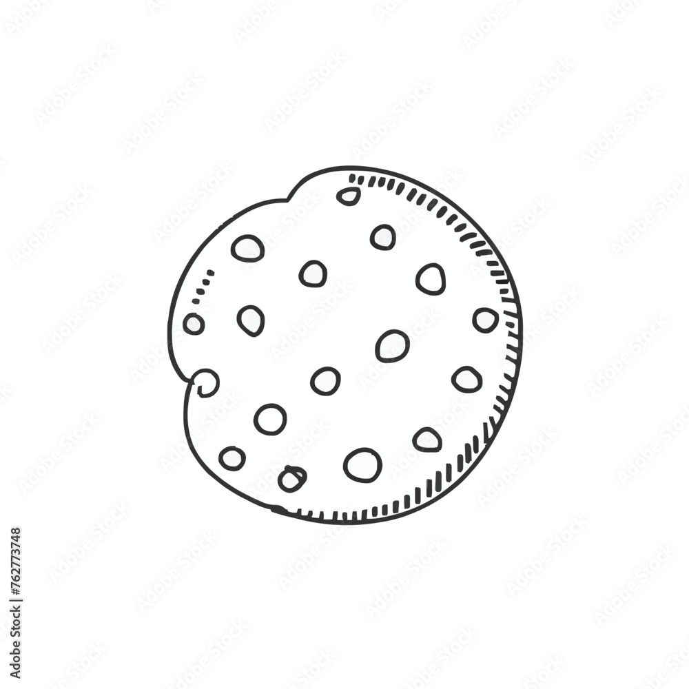 Adobe Illustrator Artwork of a drawing of a cookie Adobe Illustrator Artwork of a drawing of a cookie