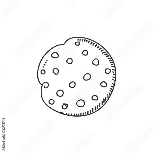 Adobe Illustrator Artwork of a drawing of a cookie 