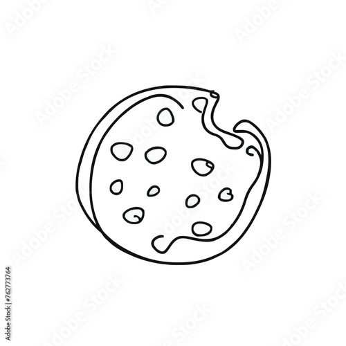 Adobe Illustrator Artwork of a drawing of a cookie 