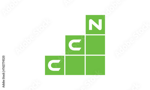 CCN initial letter financial logo design vector template. economics, growth, meter, range, profit, loan, graph, finance, benefits, economic, increase, arrow up, grade, grew up, topper, company, scale photo