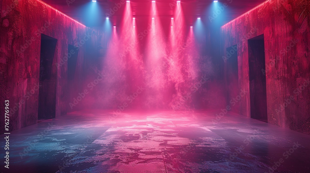 Modern dance stage light background with spotlight illuminated for ...