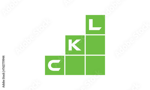 CKL initial letter financial logo design vector template. economics, growth, meter, range, profit, loan, graph, finance, benefits, economic, increase, arrow up, grade, grew up, topper, company, scale photo