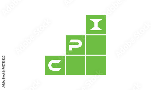 CPI initial letter financial logo design vector template. economics, growth, meter, range, profit, loan, graph, finance, benefits, economic, increase, arrow up, grade, grew up, topper, company, scale