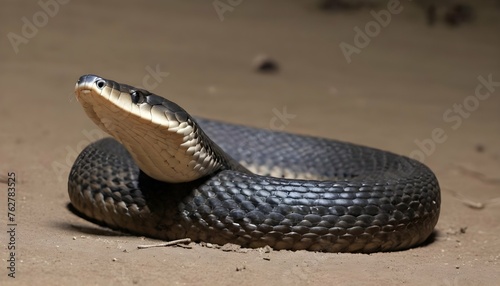 A King Cobra With Its Head Raised Ready To Strike Upscaled 8