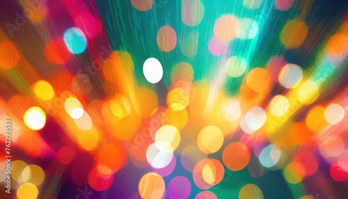 blurred lights against vibrant backdrop rasterized photo