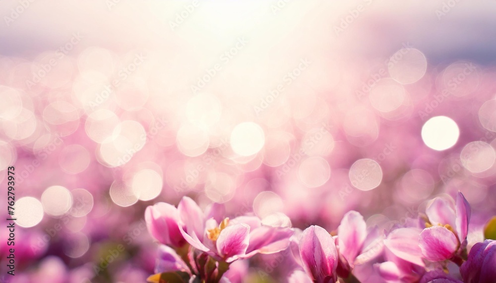 abstract soft pink background with light glow bokeh effect