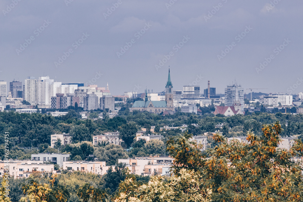 A view of the city from above - Lodz Poland