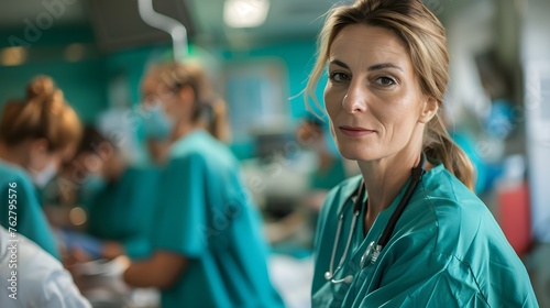 Portrait of female doctor at the hospital