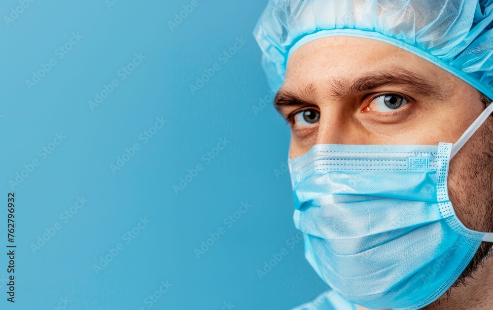 Dedicated Male Surgeon in Scrubs. Generative ai Dedicated Male Surgeon in Scrubs. Generative ai